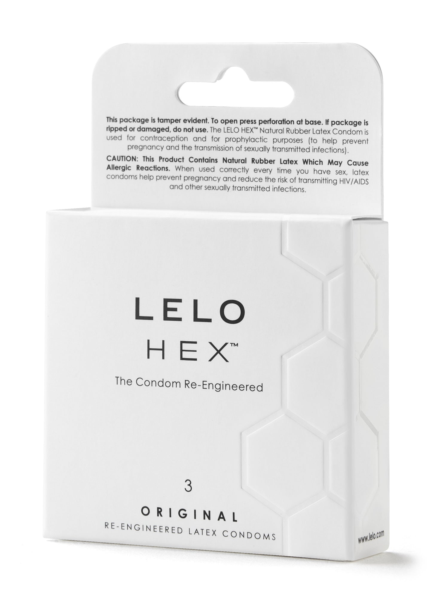 Preservativi HEX Confezione da 3 originali (HAN) -lelo